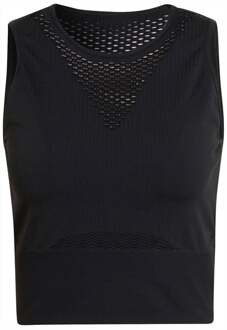 adidas Aeroknit Crop Tanktop Dames-Zwart - L,XL