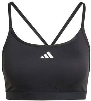 adidas Aeroreact Training 3 Stripes Sport-bh Dames-Zwart - XS