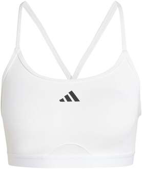 adidas Aeroreact Training 3Stripes Sport-bh Dames wit - XS,XL