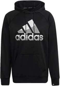 adidas Aeroready game and go big logo hoodie Zwart - M