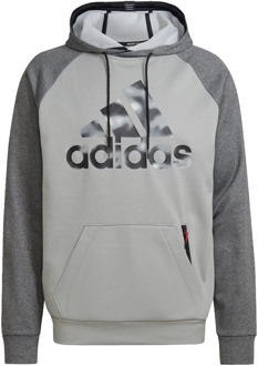 adidas Aeroready game and go camo logo hoodie Grijs - M