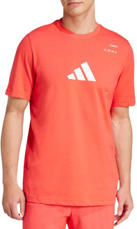 adidas AeroReady Graphic Tennis Shirt Heren