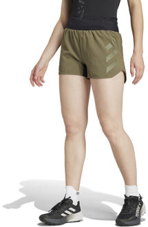 adidas AGR 3'' Short Dames groen - M