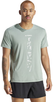 adidas Agravic T-Shirt Heren groen - 2XL