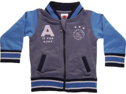 adidas Ajax Baby Jongens Baseball Jacket A Is For Ajax - Blauw - Maat 62