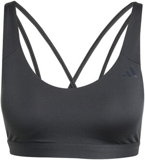 adidas All Me Essentials Mid Support Sport-bh Dames-zwart - L