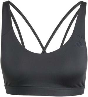adidas All Me Essentials Mid Support Sport-bh Dames-zwart - XS