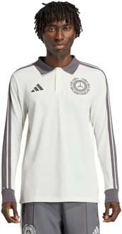 adidas Amg Petronas F1 Silver Arrows Icon Polo Poloshirts Heren - Wit - Maat XXXL - Katoen Jersey White