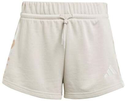 adidas Animal 3Stripes Shorts Meisjes-Grijs - 152