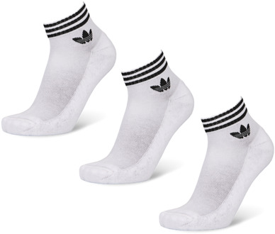 adidas Ankle 3 Pack Sokken Unisex - Wit - Maat 34-36 - Katoen White
