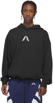 adidas Ant Edwards Hoodies Heren - Zwart - Maat L - Katoen Fleece Black
