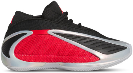 adidas Anthony Edwards Kindersneakers - Zilver - Maat 38 2/3 - Mesh/Synthetisch Silver