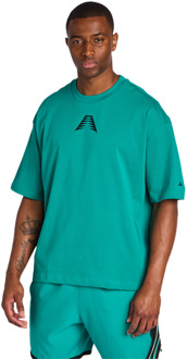 adidas Anthony Edwards T-shirts Heren - Groen - Maat M - Katoen Jersey Green
