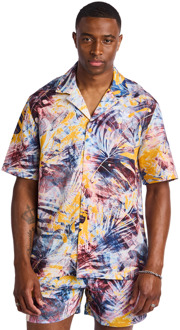 adidas Aop T-shirts Heren - Geel - Maat XS Yellow