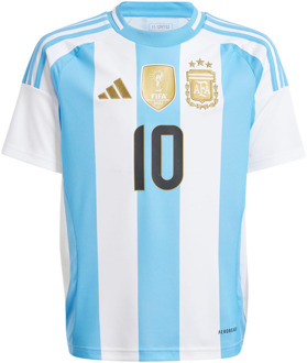 adidas Argentina 24 Messi Home Truien/Replica's Kinder - Wit - Maat 135 - 140 CM - Katoen Canvas White