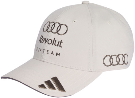adidas Audi F1 Baseball Cap Petten Unisex - Wit - Maat S/M - Poly (Polyester) White