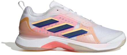 adidas Avacourt Tennisschoenen Dames wit - oranje - roze - donker blauw - geel - 37 1/3