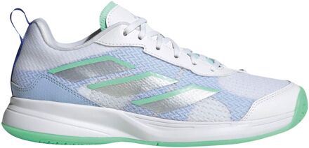adidas Avaflash Tennisschoenen Dames wit - blauw - groen - zilver - 37 1/3