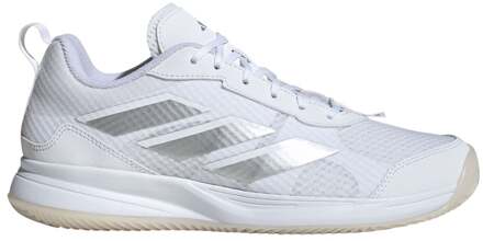 adidas Avaflash Tennisschoenen Dames-Wit,Zilver - 38