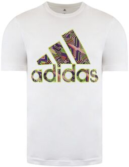 adidas Badge Of Sport Heren Wit T-Shirt - M