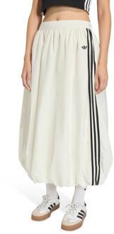 adidas Balloon Long Skirt Rokken Dames - Wit - Maat 34 - Poly Mesh White