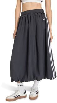 adidas Balloon Long Skirt Rokken Dames - Zwart - Maat 36 - Poly Mesh Black