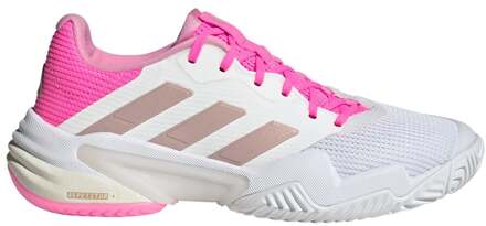 adidas Barricade 13 Tennisschoenen Dames-Wit,Pink - 36 2/3