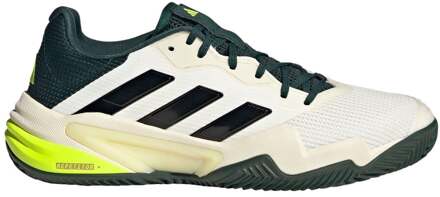 adidas Barricade 13 Tennisschoenen Heren-Crème,Donkergroen - 40