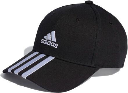 adidas Baseball 3-Stripes Cotton Twill Cap zwart - wit - 1-SIZE