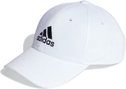 adidas Baseball Cotton Twill Cap wit - zwart - 1-SIZE