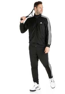 adidas Basic 3-Stripes Tricot Trainingspak Heren zwart - wit - S