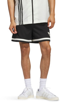 adidas Bball Korte Broeken Heren - Zwart - Maat S - Poly Mesh Black