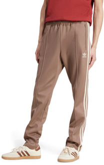 adidas Beckenbauer Broeken Heren - Bruin - Maat M - Katoen Brown