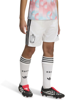 adidas Belgium Korte Broeken Kinder - Wit - Maat 123 - 129 CM - Poly Mesh White