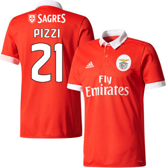 adidas Benfica Shirt Thuis 2017-2018 + Pizzi 21 (Fan Style) - 46