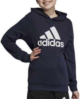 adidas Big Logo Essentials Hoodie Junior donkerblauw - wit - 128