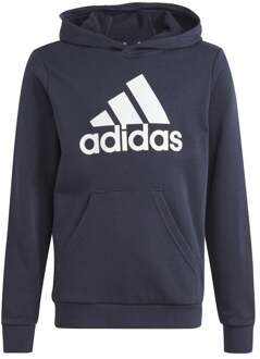 adidas Big Logo Essentials Hoodie Junior donkerblauw - wit - 128