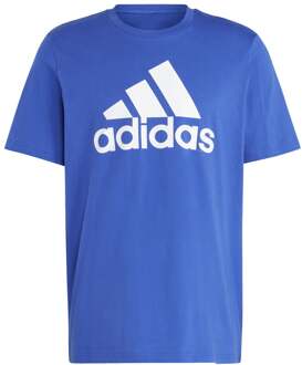 adidas Big Logo Single Jersey T-shirt Heren blauw - M