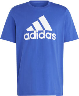adidas Big Logo Single Jersey T-shirt Heren blauw