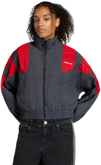 adidas Blocked Washed Zipped Track Top Trainingspakken Dames - Zwart - Maat 32 - Nylon Black