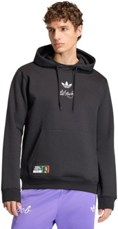 adidas Bob Marley Originals Hoodie Hoodies Heren - Zwart - Maat L - Katoen Jersey Black