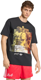 adidas Bob Marley Originals T-shirt T-shirts Heren - Zwart - Maat L - Katoen Jersey Black
