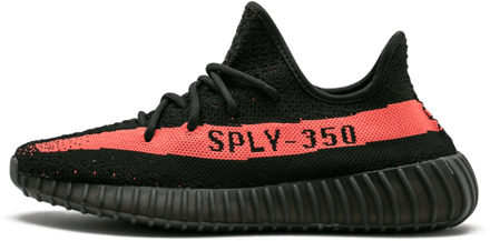 adidas Boost 350 v2 core black red Zwart - 41 1/3