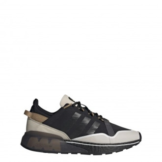 adidas Boost Sneakers Leer Nylon Rubber Stof Adidas , Black , Heren - 46 2/3 EU
