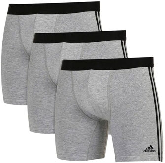 adidas boxershorts 3-pack stripes grijs Wit - XL