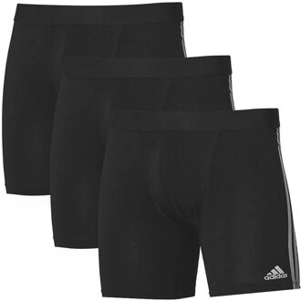 adidas boxershorts 3-pack stripes zwart - L