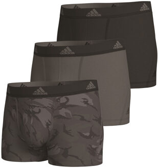 adidas boxershorts active flex zwart-grijs 3-pack - L