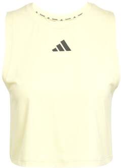 adidas Boxy 3Stripes Tanktop Dames-Geel - L,XL