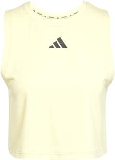 adidas Boxy 3Stripes Tanktop Dames-Geel - XS,S,M,L,XL