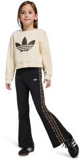 adidas Boxy Crew Set Trainingspakken Peuter - Wit - Maat 123 - 128 CM - Katoen Jersey White